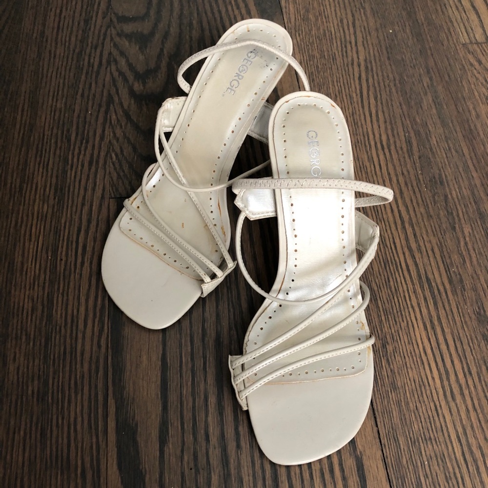 Beige Sandal Heels, Size 7